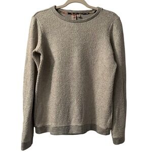 Dolan Left Coast Anthropologie Silver‎ Metallic Glam Cotton Blend Sweater Size S